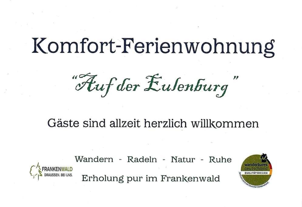 Komfort-Ferienwohnung Auf Der Eulenburg Grafengehaig Dış mekan fotoğraf